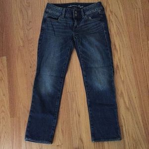 AE Bootcut Mid-wash Denim Size 0